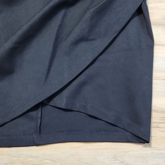 🔺️NWT Lulu's Black Ruched Bodycon Deep Vneck Cocktail Dress Small - Picture 8 of 10